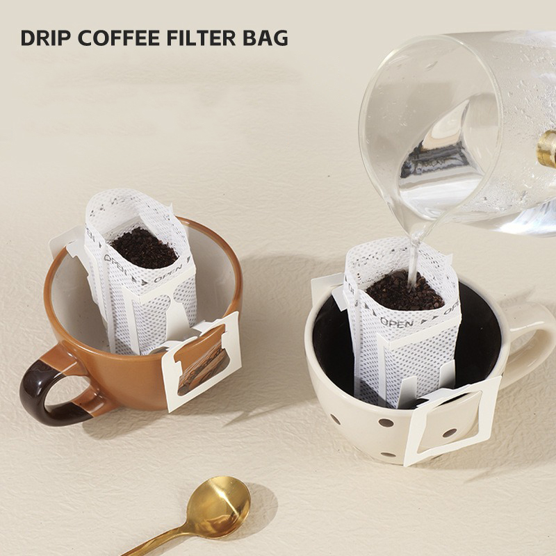 Coffee Equipment Cleaner - 50pcs/bag Kantong Filter Kopi Gantung, Kertas