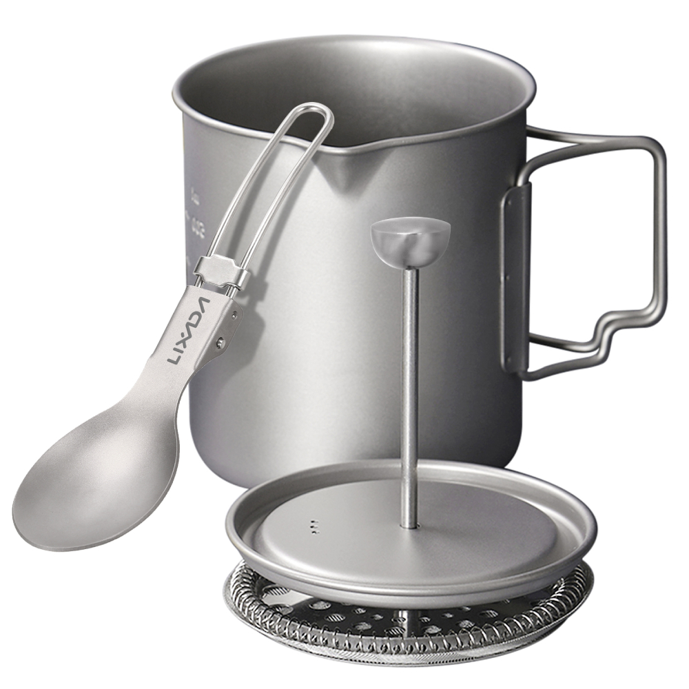 Lixada cangkir kopi Titanium 7 - Outdoor Coffee Equipment ulasan dan harga