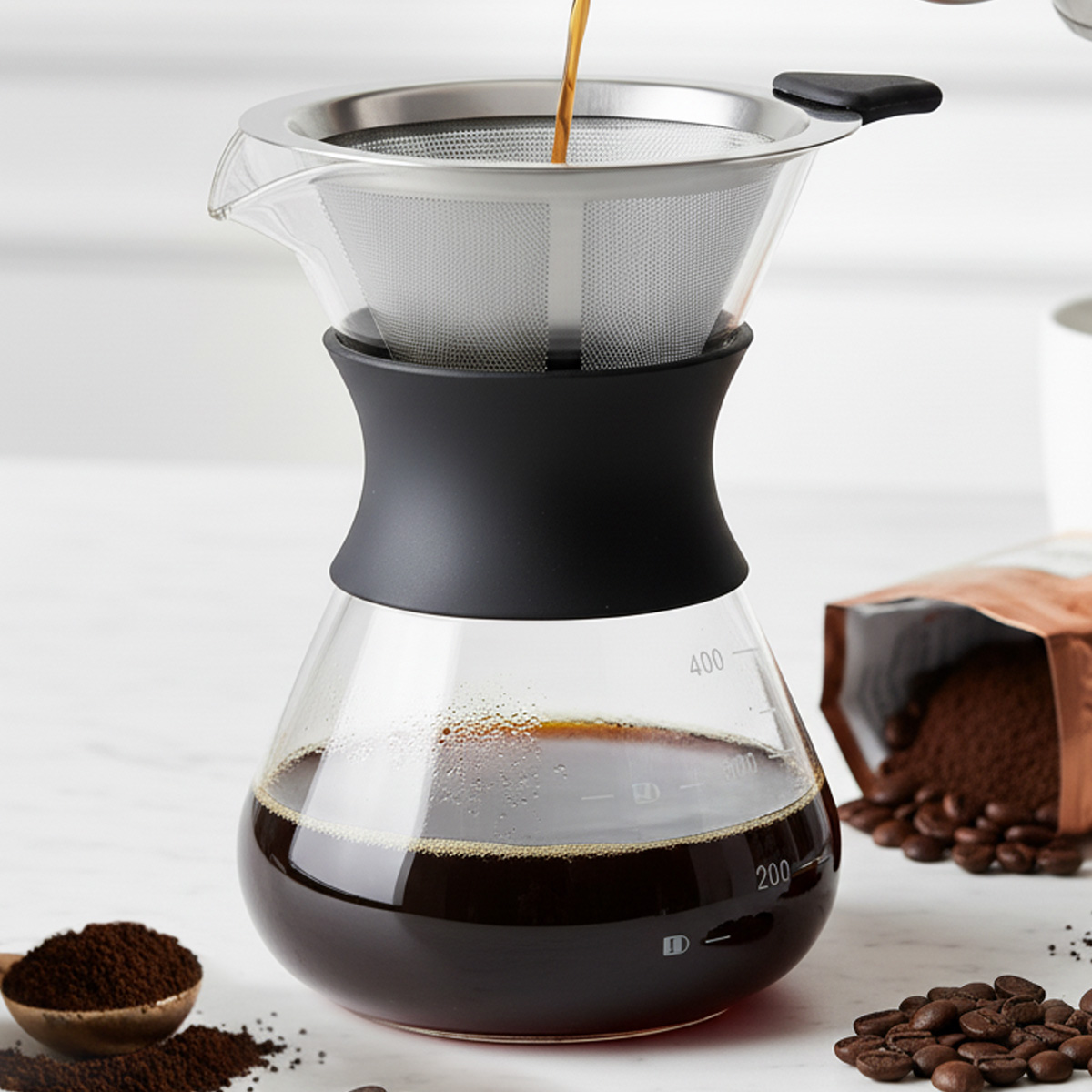 Pembuat Kopi Tuang Leeseph Gla - Coffee Equipment Pour Over ulasan dan harga